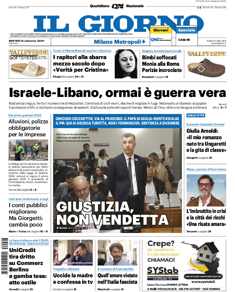 Prima-pagina-il giorno-edizione-di-oggi-20240924